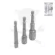 Adapter készlet fúrógéphez - csavarbehajtóhoz 1/4"-3/8"-1/2" - BGS
