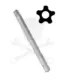 Bit ötágú torx T-08 88 mm lyukas Genius