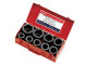Légkulcsfej készlet 1" 9 db-os 24-50 mm 6 lap rövid - Genius