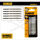 Fűrészlap dekopírfűrészhez, fára 100 mm 3.1T - 5db - DeWalt