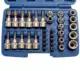 Torx készlet külső/belső E-torx 34 db-os 3/8"-os