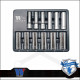 Lok-Typ Dugókulcs készlet 3/8" 12 db-os spec. 6 lap hosszú 8-19 mm -Welzh