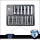 Lok-Typ Dugókulcs készlet 3/8" 12 db-os spec. 6 lap hosszú 8-19 mm -Welzh