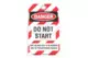 Biztonsági címke - ANGOL feliratos - Do Not Start