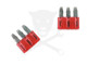 Biztosíték Micro háromlábas 10A - 25 db-os cs. - AT18-