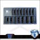 Lok-Typ Légkulcsfej készlet 1/2" 16 db-os spec.6 lap hosszú 10-32 mm-Welzh