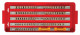 Dugókulcs tartó tálca 1/4", 3/8" és 1/2" sínnel