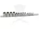 Dugókulcs - crowafej készlet 1/2"-3/8"-1/4" belső E-torx 14 db-os E4-E24