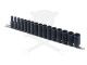 Légkulcsfej készlet 3/8" 16 db 7-22 mm metrikus rövid 6 lapú - Genius