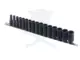 Légkulcsfej készlet 3/8" 16 db 7-22 mm metrikus rövid 6 lapú - Genius