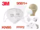 Arcmaszk - szájmaszk 3M - FFP2 - KN95 szelep nélkül - fülpánt  RAKTÁRON !