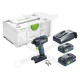Ütvefúró-csavarbehajtó, akkus 18V 2db 4Ah TID 18 HPC 4,0 I-Plus -Festool