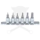 Rátűzőkulcs - crowa+bit készlet 1/4" imbusz 1.5-6 mm 6 db-os BGS