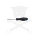 Csavarhúzó torx - lyukas -  T7 - 60 mm - BGS