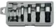 Csavarkiszedő - törtcsavar kihajtó készlet - balos - M3-M50 8 db-os