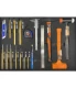 Szerszámkészlet, tálcás 19 db-os - SP Tools