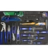 Tálcás SP Tools "M" Kiegészítő Fogó-Kalapács-Csavarhúzó készlet 97db-os