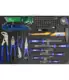 Tálcás SP Tools "M" Kiegészítő Fogó-Kalapács-Csavarhúzó készlet 97db-os