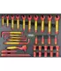 Tálcás SP Tools "M" VDE 1000V-os Szerszám készlet 32 db-os