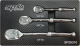Crowa racsnis kulcs készlet 3 db-os 90 fogas 1/2"-3/8"-1/4" - SP Tools