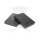 Gumikocka téglatest 165x120 x 20 mm magas - tömör - alul bütkykös