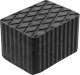 Gumikocka téglatest 160x120 x 100 mm magas - tömör - felül rombuszminta