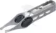 Csipesz 100 mm egyenes-lapos, rozsdamentes acél LED-es - BGS