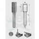 Turbómaró 10 x 20 mm hengeres, homlokfogazással, ZYAS 1020/S6 MX