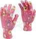 Kesztyű - kertész - polyester - rózsaszín 8/M