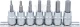 Rátűzőkulcs - crowa+bit készlet 3/8" Imbusz 7 db-os 3-10 mm - BGS