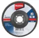 Csiszolótányér, lamellás 125 mm  P80 - acél és színesfém - Makita