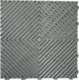 Műhelypadló - SwissDeck RibDeck Classic 33x33cm Pearl Silver RAL9006
