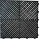 Műhelypadló - SwissDeck RibDeck Classic 33x33cm Jet Black RAL9005