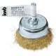 Drótkorong csapos fazékkefe  50 mm-es RÉZ szálak  50x6x0,2mm