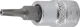 Rátűzőkulcs - crowa+bit 1/4" torx, furatos TPX15 x 38 mm - BGS