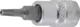 Rátűzőkulcs - crowa+bit 1/4" torx, furatos TPX15 x 38 mm - BGS