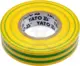 Szigetelőszalag 20m zöld-sárga 0.13x15 mm - Yato